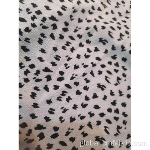 WOVEN POLYESTER CREPE FABRIC Polyester spandex bubble crepe printed fabric Factory